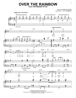 page one of Over The Rainbow (Piano & Vocal)