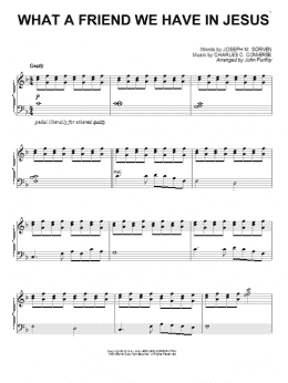page one of What A Friend We Have In Jesus (Piano Solo)