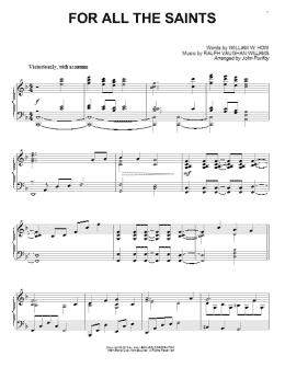 page one of For All The Saints (Piano Solo)
