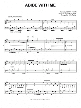 page one of Abide With Me (Piano Solo)