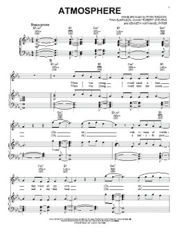 page one of Atmosphere (Piano, Vocal & Guitar Chords (Right-Hand Melody))