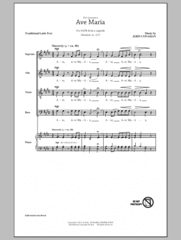 page one of Ave Maria (SATB Choir)
