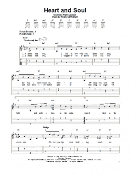 page one of Heart And Soul (Easy Guitar Tab)