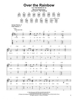 page one of Over The Rainbow (Easy Guitar Tab)