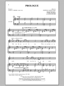 page one of Prologue (SATB Choir)