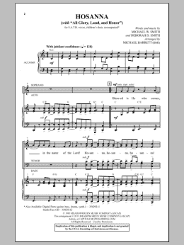 page one of All Glory, Laud And Honor (SATB Choir)