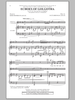 page one of Echoes Of Golgotha (SATB Choir)