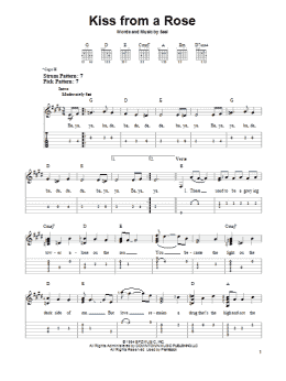 page one of Kiss From A Rose (Easy Guitar Tab)
