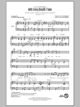 page one of With Every Breath I Take (SAB Choir)