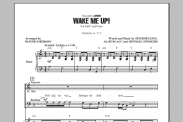 page one of Wake Me Up! (SAB Choir)