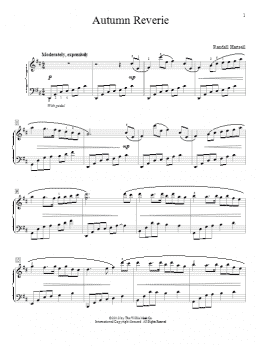 page one of Autumn Reverie (Educational Piano)