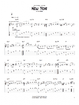 page one of New Year (Guitar Tab)