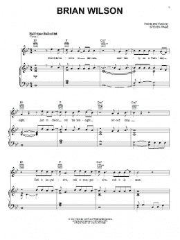 page one of Brian Wilson (Piano, Vocal & Guitar Chords (Right-Hand Melody))