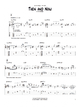 page one of Then And Now (Guitar Tab)