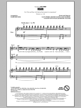page one of Roar (arr. Mark Brymer) (2-Part Choir)