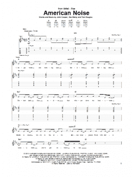 page one of American Noise (Guitar Tab)