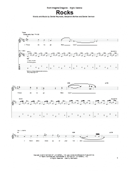 page one of Rocks (Guitar Tab)