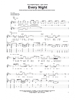 page one of Every Night (Guitar Tab)