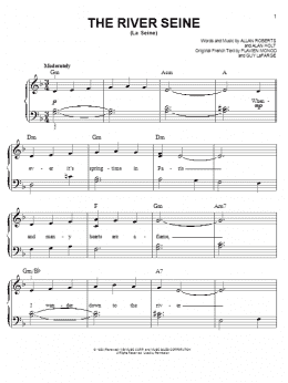 page one of The River Seine (La Seine) (Easy Piano)