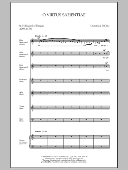 page one of O Virtus Sapientiae (SATB Choir)