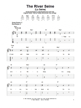 page one of The River Seine (La Seine) (Easy Guitar Tab)