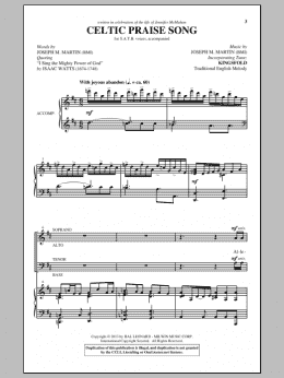 page one of The Celtic Choir (SATB Choir)