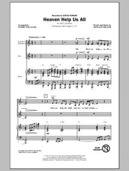 page one of Heaven Help Us All (SSA Choir)