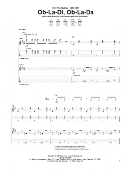 page one of Ob-La-Di, Ob-La-Da (Guitar Tab)