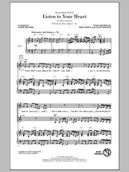 page one of Listen To Your Heart (SSA Choir)