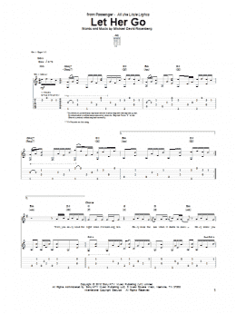 page one of Let Her Go (Guitar Tab)