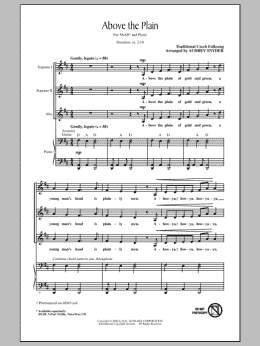 page one of Above The Plain (SATB Choir)