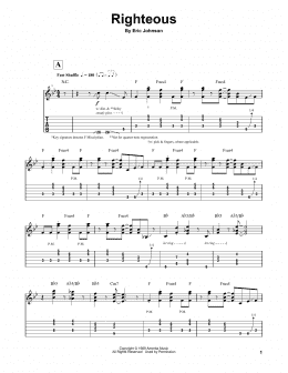 page one of Righteous (Guitar Tab (Single Guitar))