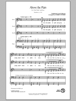 page one of Above The Plain (3-Part Treble Choir)