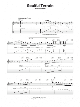 page one of Soulful Terrain (Guitar Tab (Single Guitar))