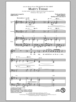 page one of Mary's Theme (SAB Choir)