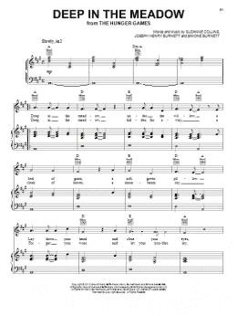 page one of Deep In The Meadow (Piano, Vocal & Guitar Chords (Right-Hand Melody))