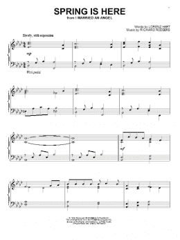 page one of Spring Is Here (Piano Solo)