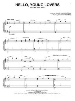 page one of Hello, Young Lovers (Piano Solo)