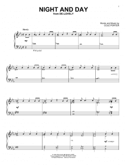 page one of Night And Day (Piano Solo)