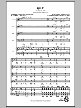page one of Agnus Dei (SATB Choir)
