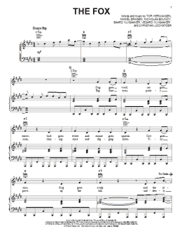 page one of The Fox (What Does The Fox Say?) (Piano, Vocal & Guitar Chords (Right-Hand Melody))