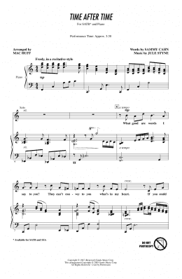 page one of Time After Time (arr. Mac Huff) (SATB Choir)