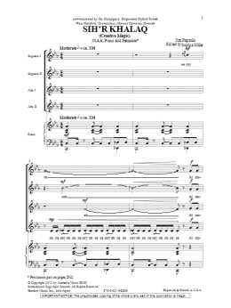 page one of Sihr Halac (SSA Choir)