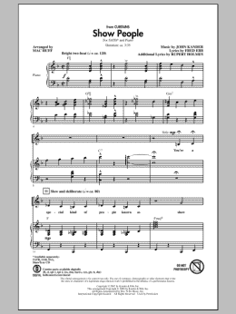 page one of Show People (SATB Choir)