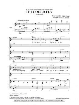 page one of If I Could Fly (2-Part Choir)