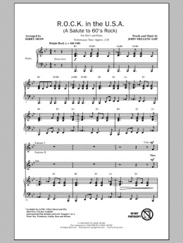 page one of R.O.C.K. In The U.S.A. (A Salute To 60's Rock) (SSA Choir)