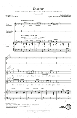 page one of Uskudar (2-Part Choir)