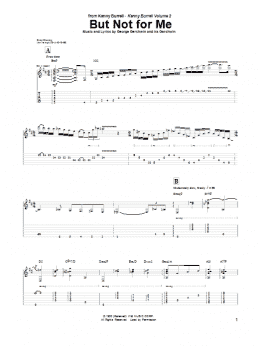 page one of But Not For Me (Guitar Tab)