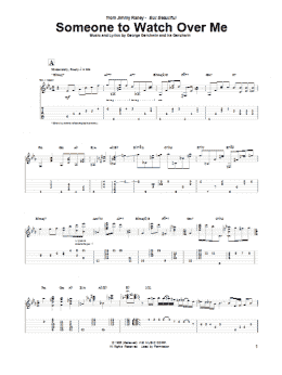 page one of Someone To Watch Over Me (Guitar Tab)