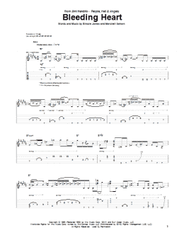 page one of Bleeding Heart (Guitar Tab)